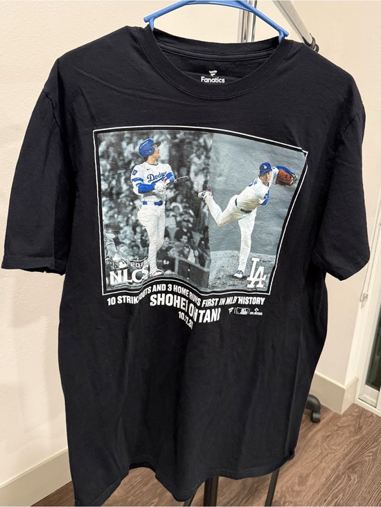 Fanatics Other - Fanatics Black T-Shirt with Photo Print Los Angeles Dodgers Shohei Ohtani